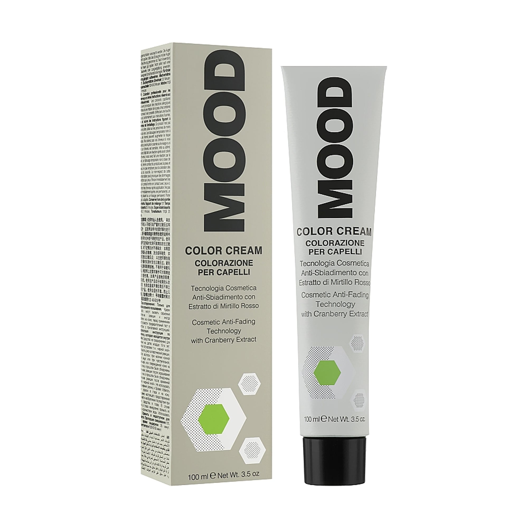 Перманентна крем-фарба для волосся Mood Color Cream 5 Light Brown, 100 мл